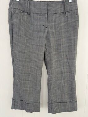 Express‎ Design Studio Editor Capris Pants Plaid Houndstooth Size 12